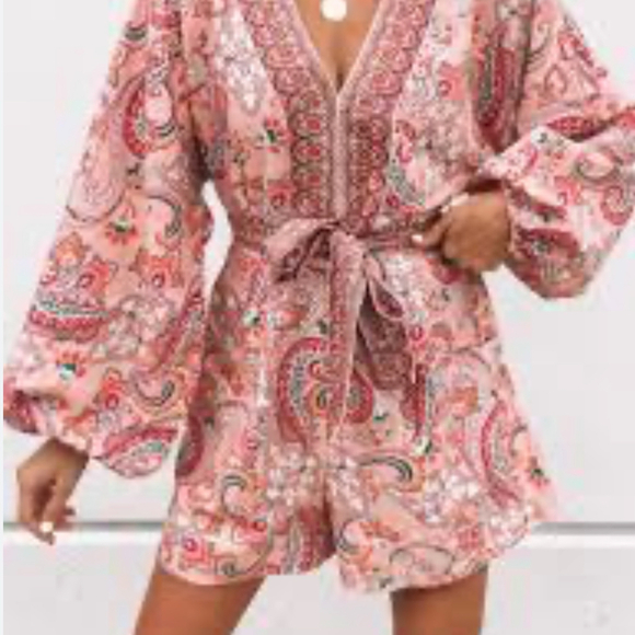 Venus  Cotton/Linen Romper with Pockets Size 6 - Picture 1 of 8